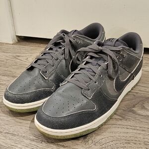 Nike Low Retro PRM Halloween Dunk Sneakers - Grey & Green - DQ7681-001 - Size 14